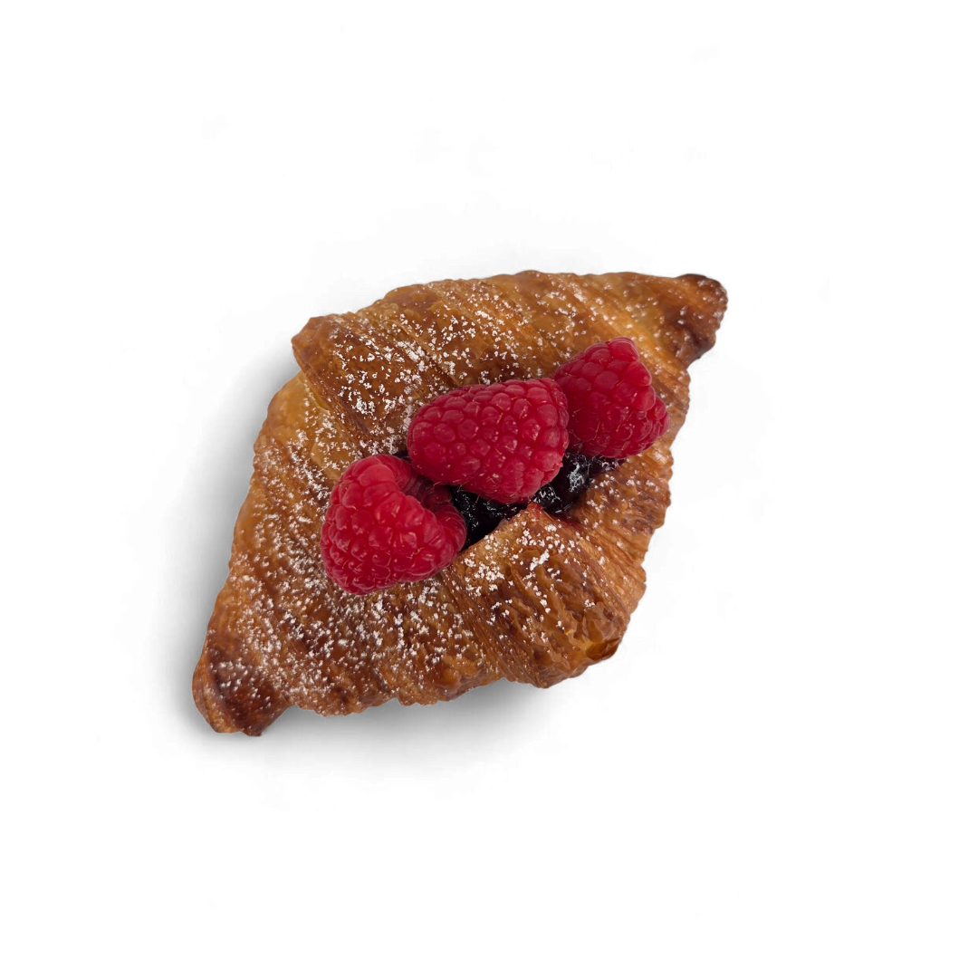 Croissant aux framboises