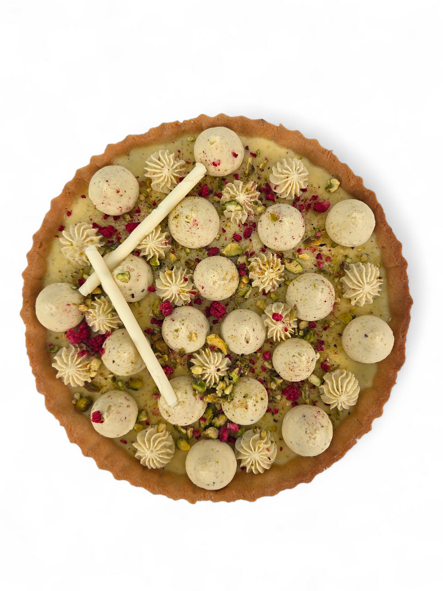 Tarte Pistache-Framboise 8-10 pers.