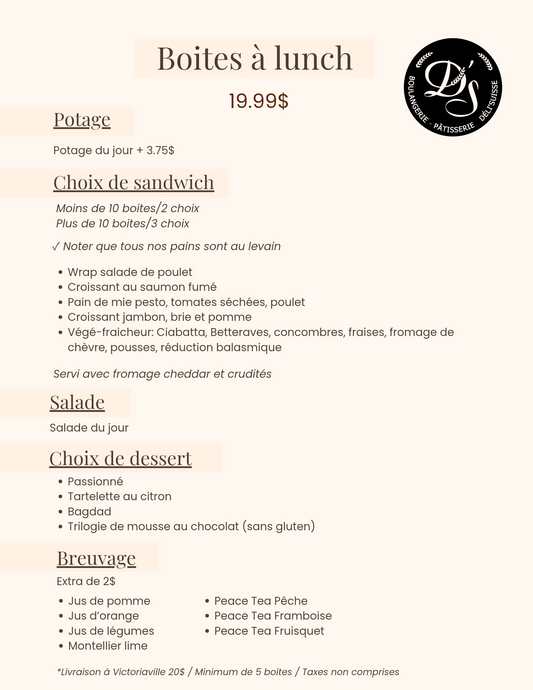 Boites à lunch