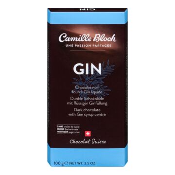 Camille Bloch Noir au Gin 100g