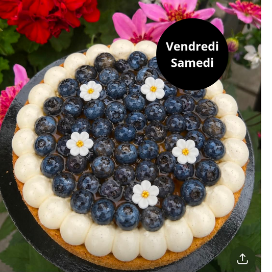 Tarte citron bleuets 6-8 pers.