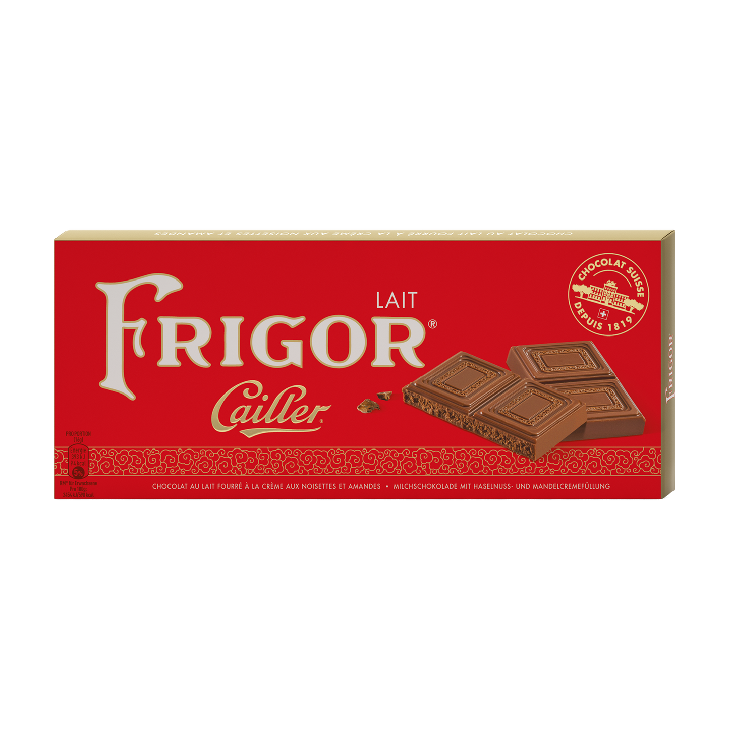 Cailler Frigor chocolat au lait 100g